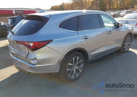 2022 Acura Mdx Technology Package from USA, damaged, VIN 5J8YE1H44NL007901